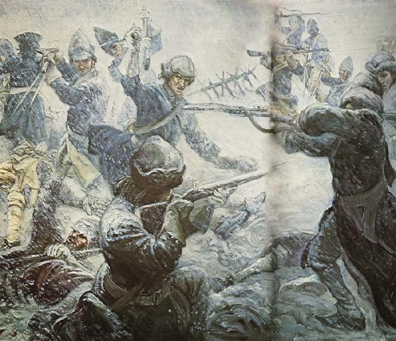 unknow artist Ryssarna wide Narva stayed overrumplade of svenskarna